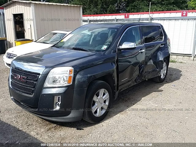 2CTALBEW8A6355130 - 2010 GMC TERRAIN SLE GRAY photo 2