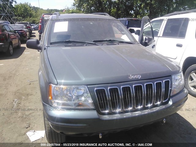 1J8GW68J32C184406 - 2002 JEEP GRAND CHEROKEE OVERLAND GRAY photo 6