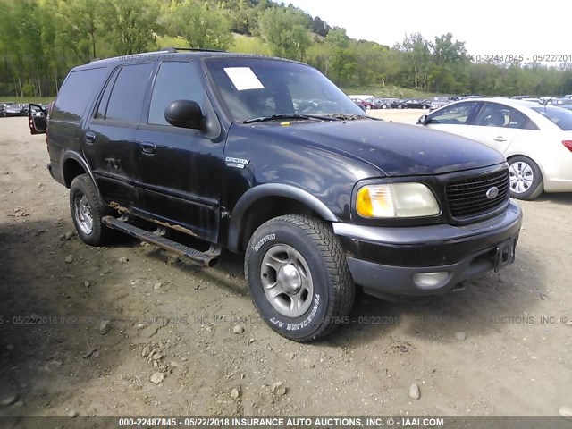 1FMPU16L5YLA32359 - 2000 FORD EXPEDITION XLT BLUE photo 1