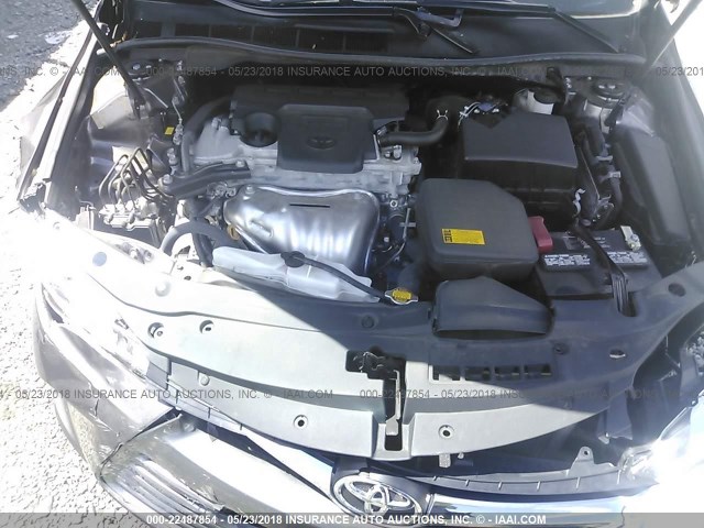 4T1BF1FKXFU940261 - 2015 TOYOTA CAMRY LE/XLE/SE/XSE GRAY photo 10