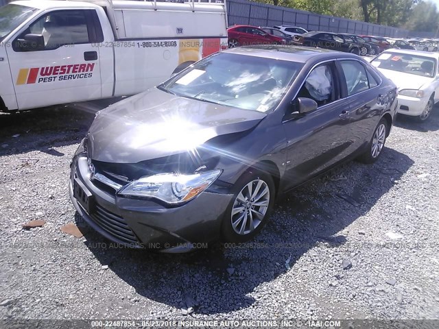 4T1BF1FKXFU940261 - 2015 TOYOTA CAMRY LE/XLE/SE/XSE GRAY photo 2