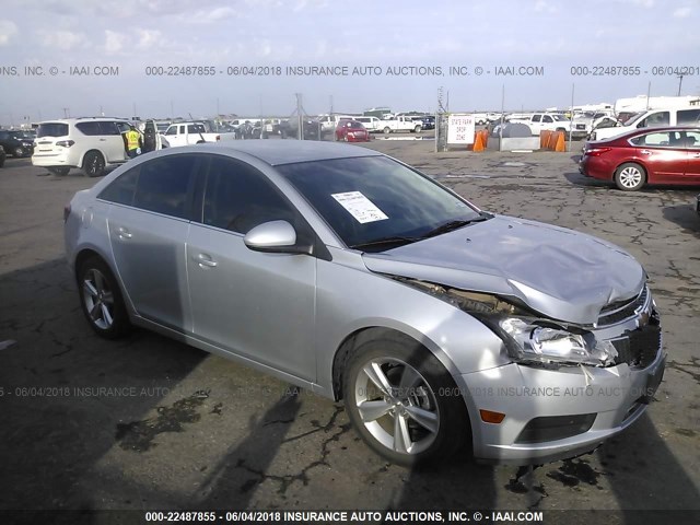 1G1PE5SB0E7378676 - 2014 CHEVROLET CRUZE LT SILVER photo 1