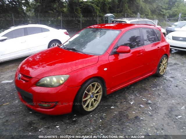 JM1BK34L491233959 - 2009 MAZDA SPEED 3 RED photo 2