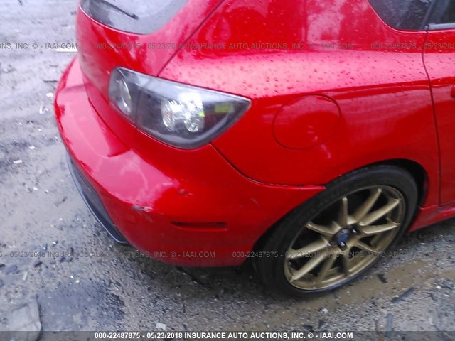 JM1BK34L491233959 - 2009 MAZDA SPEED 3 RED photo 6