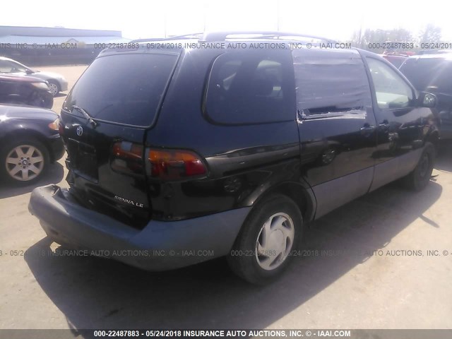 4T3ZF13C8XU147335 - 1999 TOYOTA SIENNA LE/XLE BLACK photo 4