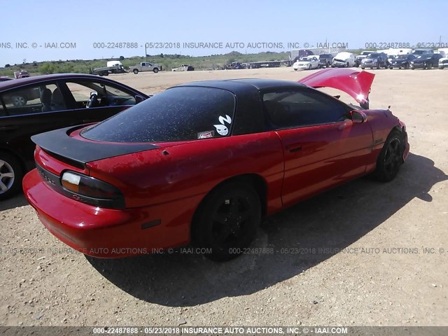 2G1FP22G622149633 - 2002 CHEVROLET CAMARO Z28 RED photo 4