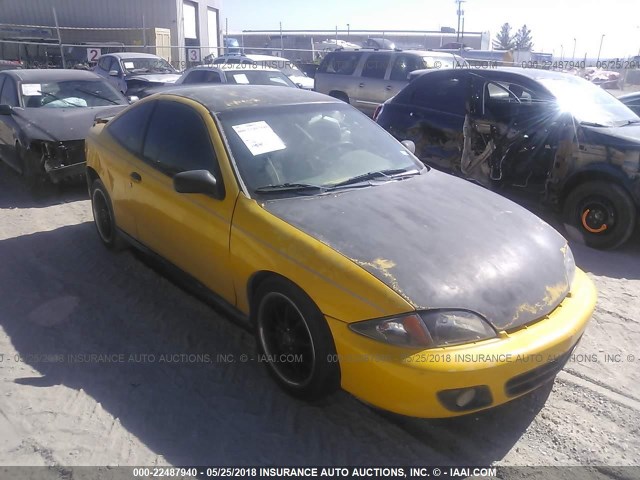 1G1JH12F227420883 - 2002 CHEVROLET CAVALIER LS SPORT YELLOW photo 1