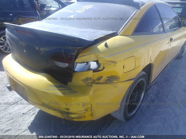 1G1JH12F227420883 - 2002 CHEVROLET CAVALIER LS SPORT YELLOW photo 6