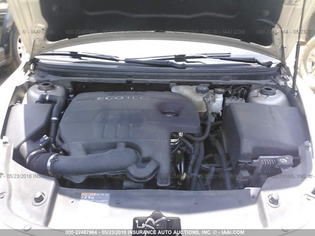 1G1ZC5E10BF283442 - 2011 CHEVROLET MALIBU 1LT GOLD photo 10