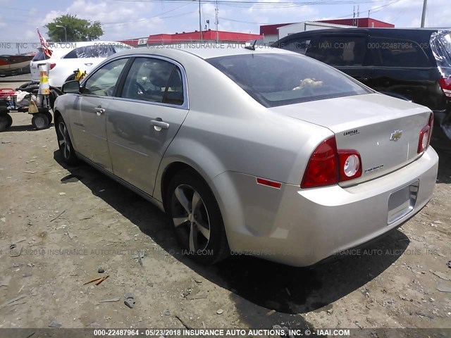 1G1ZC5E10BF283442 - 2011 CHEVROLET MALIBU 1LT GOLD photo 3