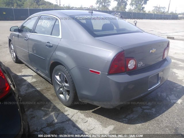 1G1ZH57B08F176746 - 2008 CHEVROLET MALIBU 1LT GRAY photo 3