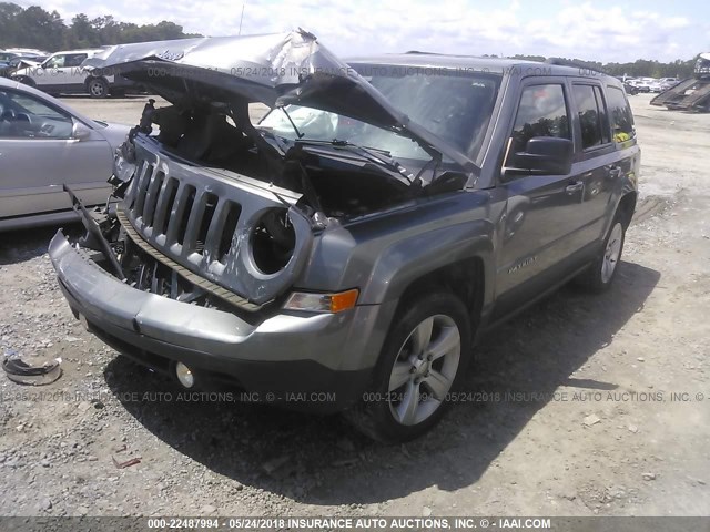 1C4NJPFB9CD666789 - 2012 JEEP PATRIOT LATITUDE GRAY photo 2