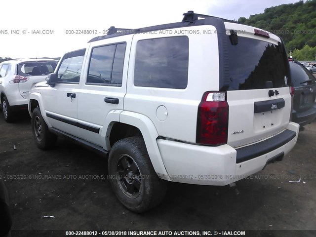 1J8HG48K36C145528 - 2006 JEEP COMMANDER 白色 照片 3