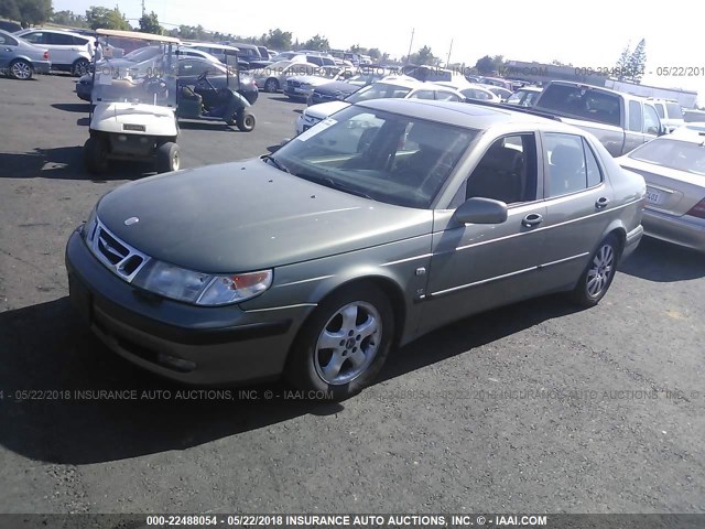 YS3EF48E6X3024638 - 1999 SAAB 9-5 SE GREEN photo 2