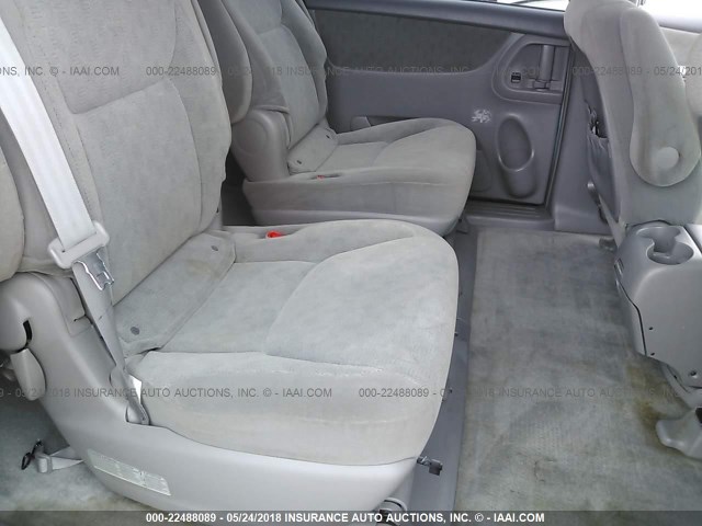 5TDZA22C85S241199 - 2005 TOYOTA SIENNA XLE/XLE LIMITED BLUE photo 8