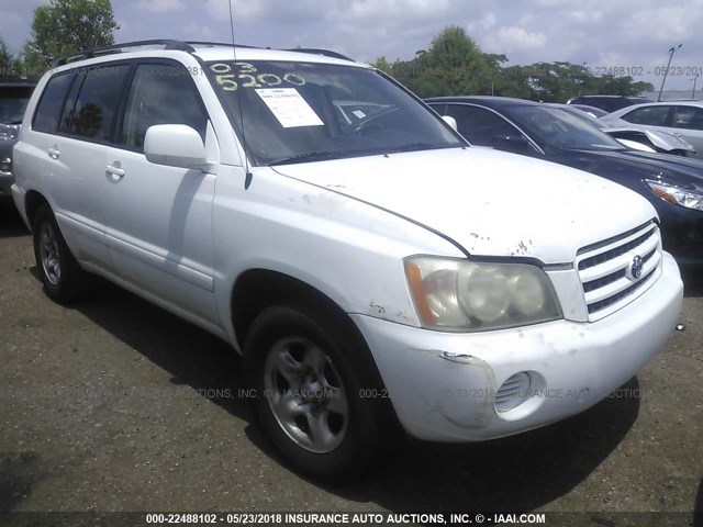 JTEGF21AX30107900 - 2003 TOYOTA HIGHLANDER LIMITED WHITE photo 1