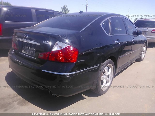 JNKAY01F58M652292 - 2008 INFINITI M35 SPORT BLACK photo 4