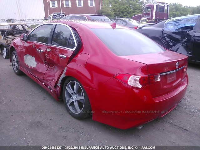 JH4CU2E88CC011843 - 2012 ACURA TSX SE RED photo 3