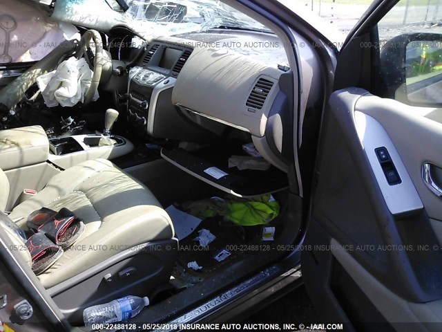 JN8AZ18W29W160761 - 2009 NISSAN MURANO S/SL/LE TAN photo 5