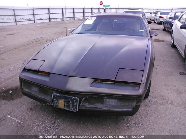 1G2AS8727EL215972 - 1984 PONTIAC FIREBIRD BROWN photo 6