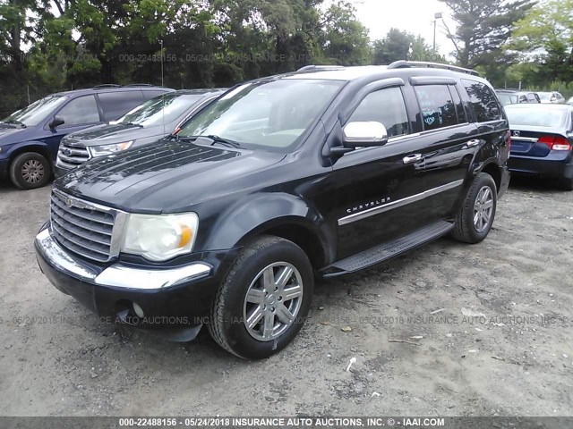 1A8HX58277F524375 - 2007 CHRYSLER ASPEN LIMITED BLACK photo 2