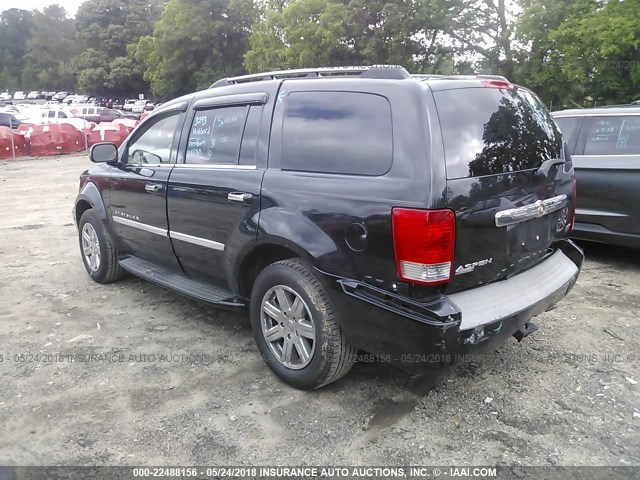 1A8HX58277F524375 - 2007 CHRYSLER ASPEN LIMITED BLACK photo 3