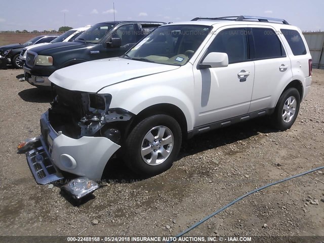 1FMCU0E70CKB13426 - 2012 FORD ESCAPE LIMITED WHITE photo 2