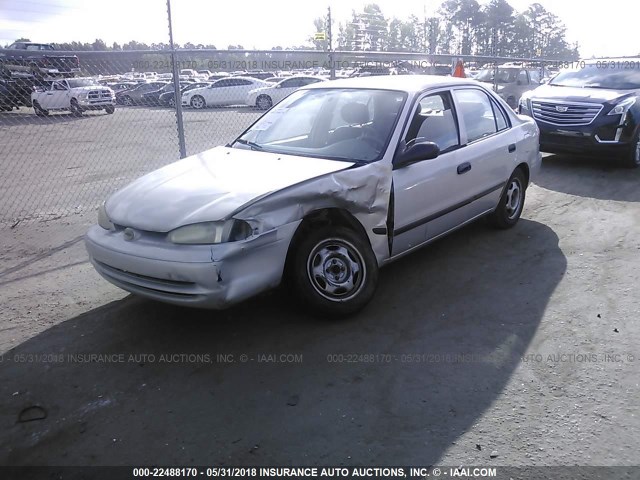 1Y1SK52811Z401598 - 2001 CHEVROLET GEO PRIZM LSI SILVER photo 2