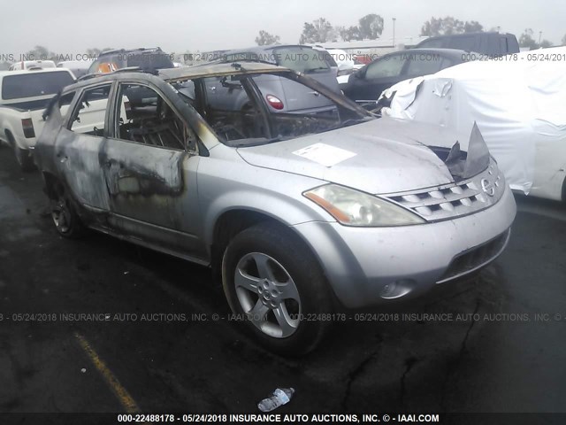 JN8AZ08W54W325348 - 2004 NISSAN MURANO SL/SE SILVER photo 1