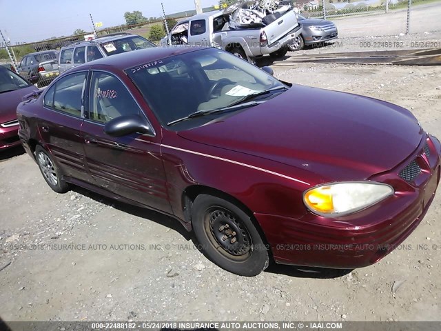 1G2NE52F82C287048 - 2002 PONTIAC GRAND AM SE MAROON photo 1