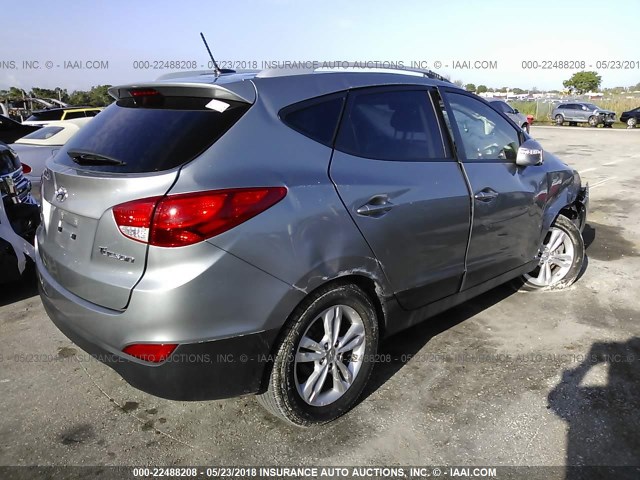 KM8JU3AC0CU509310 - 2012 HYUNDAI TUCSON GLS/LIMITED GRAY photo 4