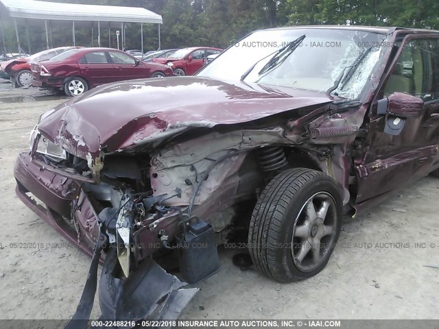 YV1LS5531W1418622 - 1998 VOLVO S70 BURGUNDY photo 6