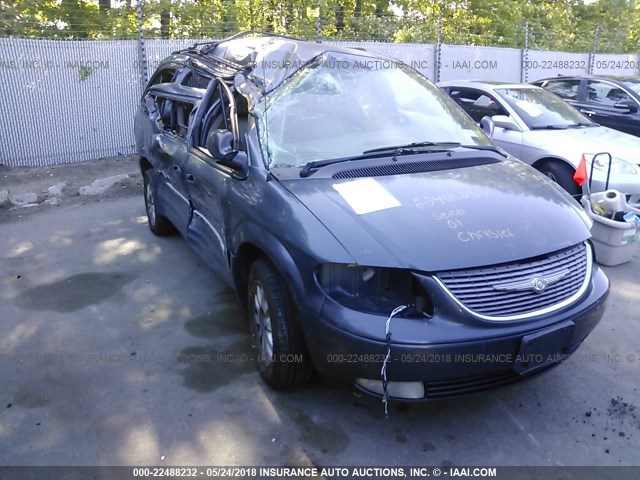 2C8GP54L11R338976 - 2001 CHRYSLER TOWN & COUNTRY LXI BLUE photo 1