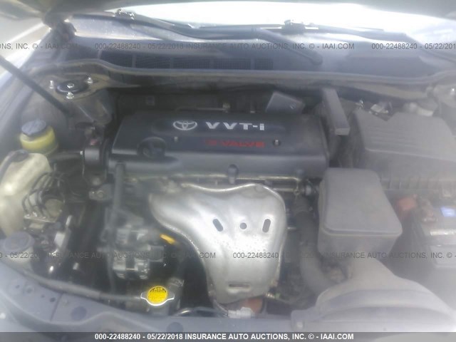 4T1BE46K37U702600 - 2007 TOYOTA CAMRY NEW GENERAT CE/LE/XLE/SE GRAY photo 10