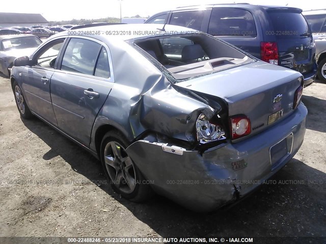 1G1ZH57B48F186681 - 2008 CHEVROLET MALIBU 1LT 浅蓝色 照片 3
