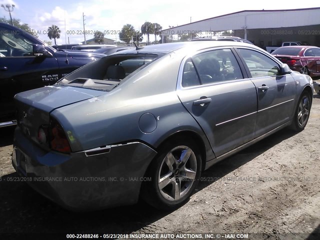 1G1ZH57B48F186681 - 2008 CHEVROLET MALIBU 1LT 浅蓝色 照片 4