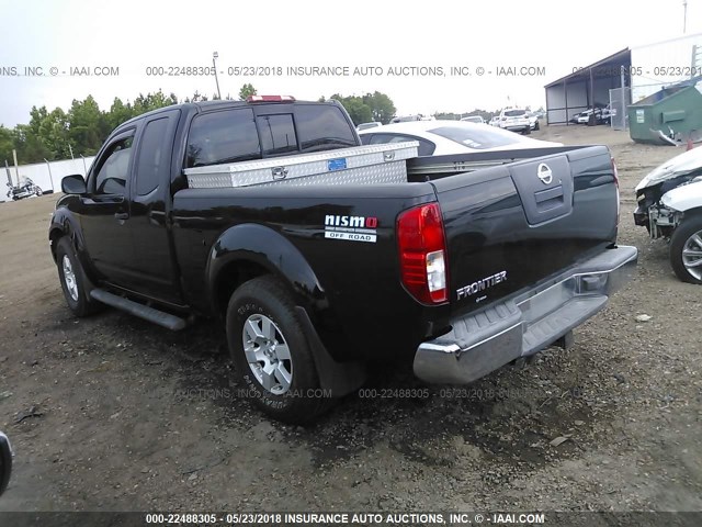 1N6AD06U05C421853 - 2005 NISSAN FRONTIER KING CAB LE/SE/OFF ROAD BLACK photo 3