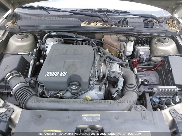 1G1ZS51826F265696 - 2006 CHEVROLET MALIBU LS 金色 照片 10