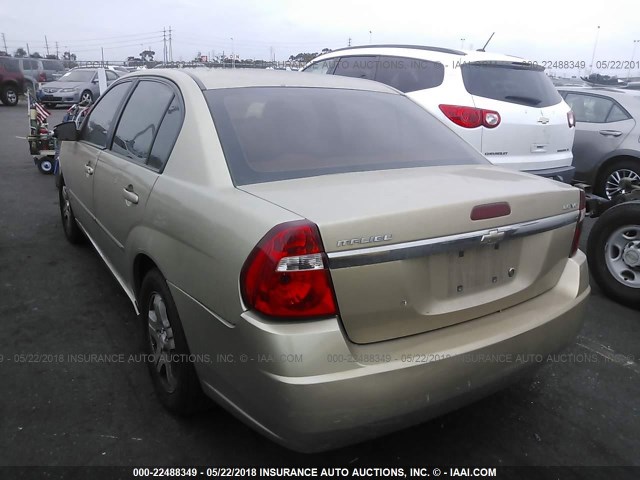 1G1ZS51826F265696 - 2006 CHEVROLET MALIBU LS 金色 照片 3