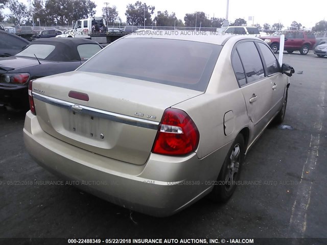 1G1ZS51826F265696 - 2006 CHEVROLET MALIBU LS 金色 照片 4