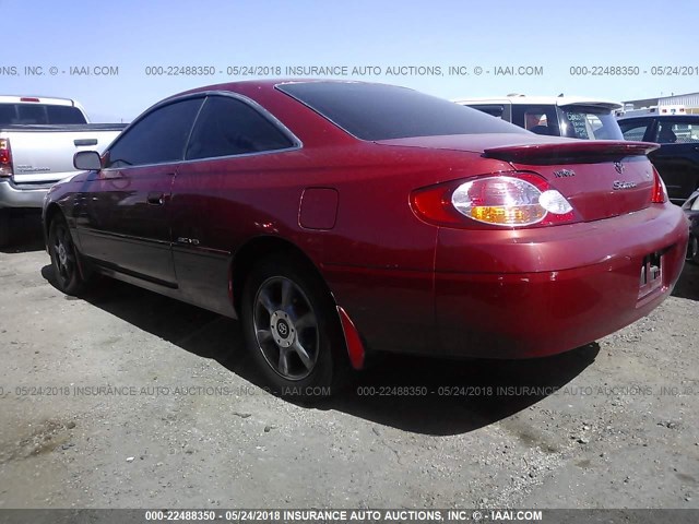 2T1CF22P22C589272 - 2002 TOYOTA CAMRY SOLARA SE/SLE Qırmızı foto 3
