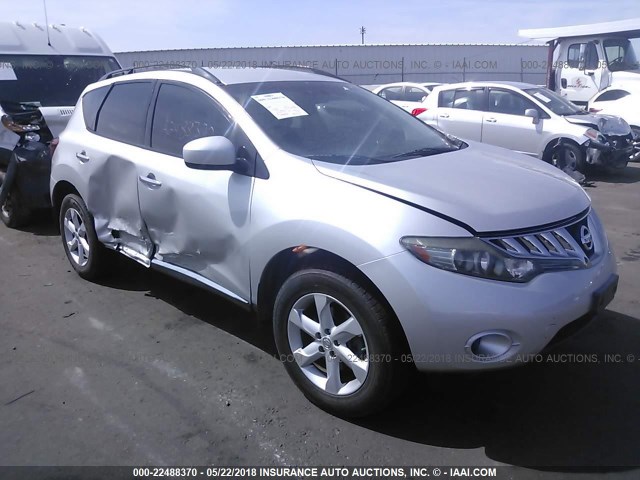 JN8AZ18W89W152468 - 2009 NISSAN MURANO S/SL/LE SILVER photo 1