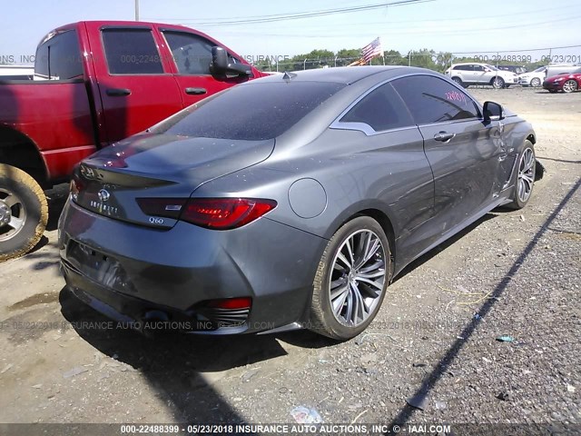 JN1EV7EL2HM553596 - 2017 INFINITI Q60 PREMIUM/SPORT GRAY photo 4