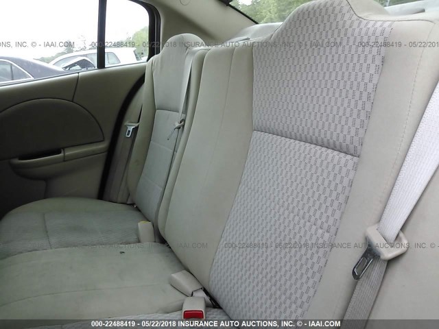 1G8AJ55F67Z193055 - 2007 SATURN ION LEVEL 2 WHITE photo 8