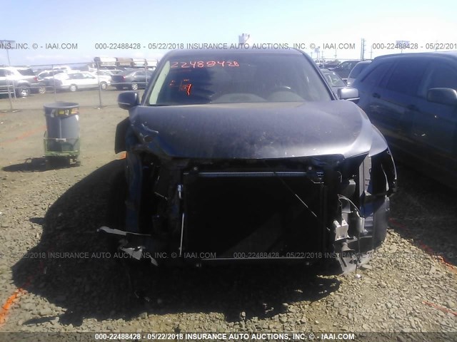 5FRYD4H4XGB036245 - 2016 ACURA MDX TECHNOLOGY BLACK photo 6