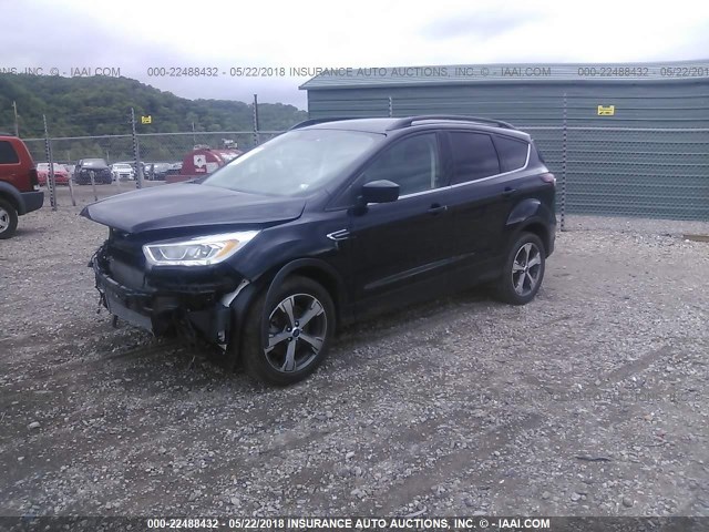 1FMCU9G93HUA47713 - 2017 FORD ESCAPE SE BLACK photo 2