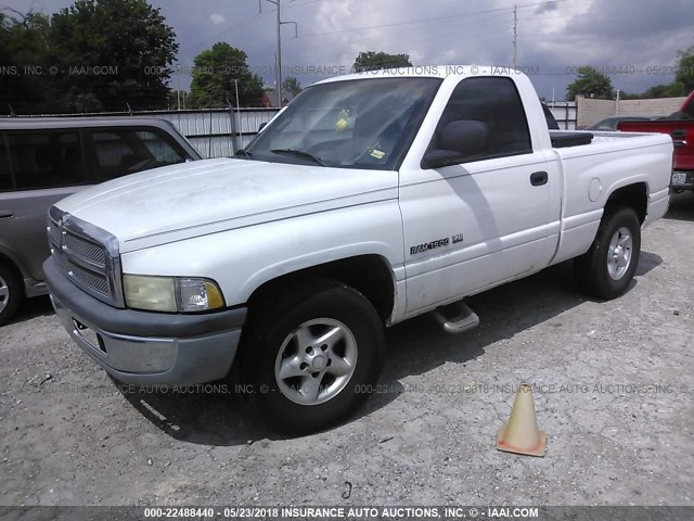 1B7HC16X1XS106928 - 1999 DODGE RAM 1500 WHITE photo 2