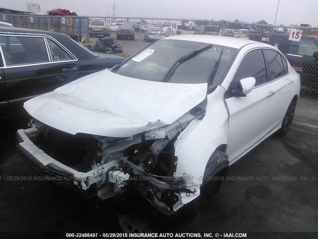 1HGCR2F5XFA159761 - 2015 HONDA ACCORD SPORT WHITE photo 2