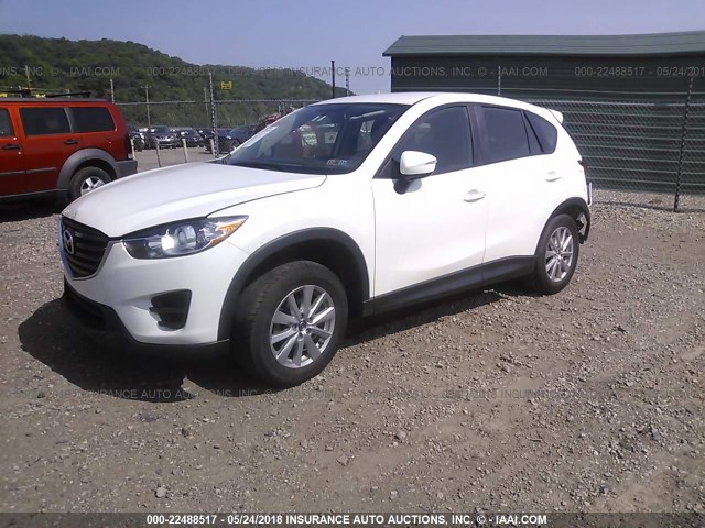 JM3KE4BY2G0730515 - 2016 MAZDA CX-5 SPORT WHITE photo 2