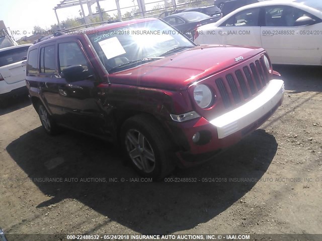 1J8FF48W07D409684 - 2007 JEEP PATRIOT LIMITED RED photo 1